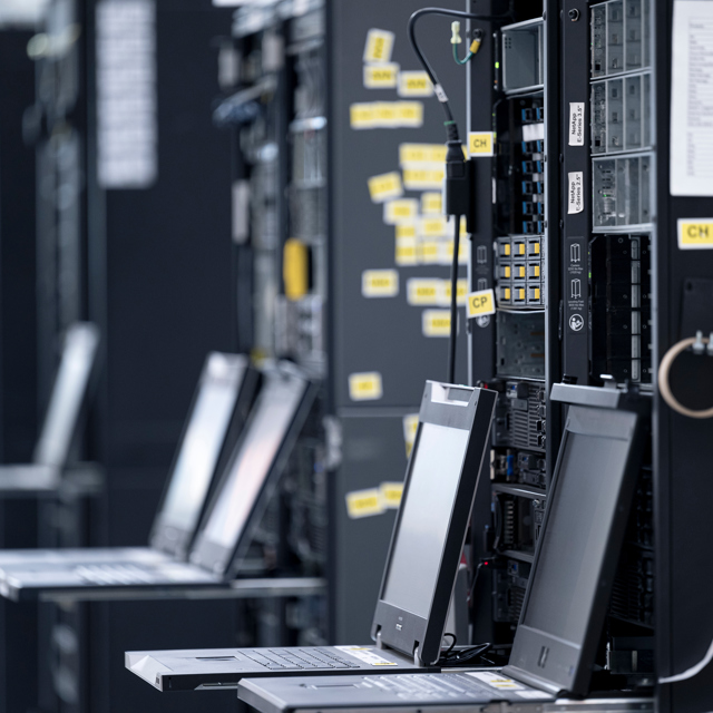 Datacenter Hardware in the testing facility of Nordic Computer
