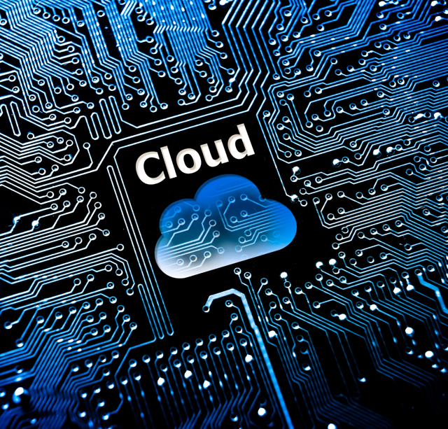 Digital graphic of an iCloud