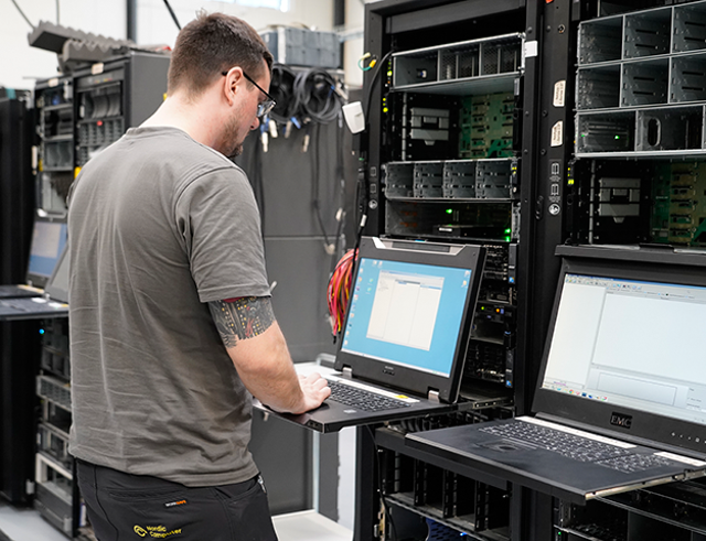 Picture of a Nordic Computer Technician working