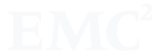Emc logo in white without background