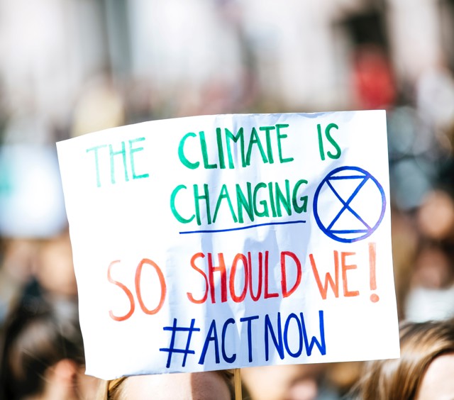 Picture of a protest banner by Markus Spiske